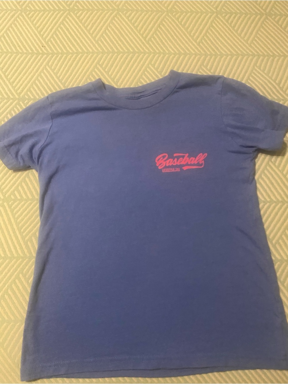 Baseball Lifestyle 101 Blue 'Baseball' Graphic Tee
